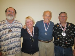 3rd place- Rick Shumway, 1st place- Lyn Bolin, 2nd place- Bart Duerr, Popular Vote Winner- Jim Worcester